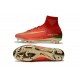 Nike Mercurial Superfly 5 FG 2017 New Firm Ground Boot - Red Golden CR7