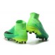 Nike Mercurial Superfly 5 FG 2017 New Firm Ground Boot - Green Black