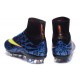 Nike Mercurial Superfly FG New Soccer Cleat Blue Yellow