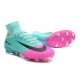 Nike Mercurial Superfly V FG Mens Soccer Cleat - Blue Pink