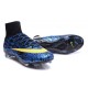 Nike Mercurial Superfly FG New Soccer Cleat Blue Yellow