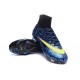 Nike Mercurial Superfly FG New Soccer Cleat Blue Yellow