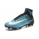 Nike Mercurial Superfly V FG Mens Soccer Cleat - Blue White Yellow