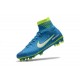 Nike Mercurial Superfly V FG Neymar Blue Soccer Cleat 