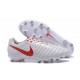 Nike Tiempo Legend VII FG K-Leather Soccer Cleats White Red