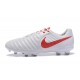 Nike Tiempo Legend VII FG K-Leather Soccer Cleats White Red