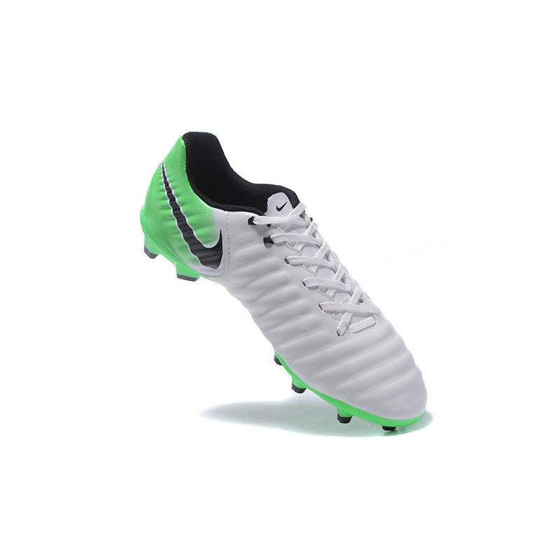 nike tiempo green and white