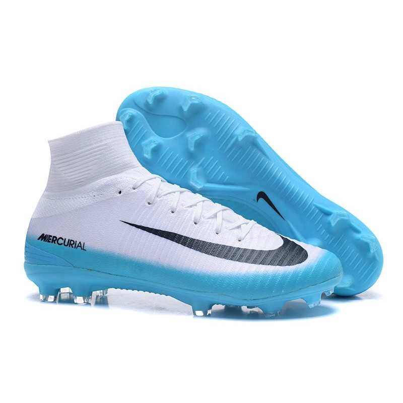 blue and black nike cleats