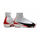 Nike Mercurial Superfly V FG Mens Soccer Cleat - White Black Red