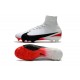 Nike Mercurial Superfly V FG Mens Soccer Cleat - White Black Red