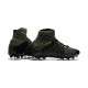 New Flyknit Nike Hypervenom Phantom 3 DF FG Soccer Boot - Black Green