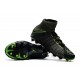 New Flyknit Nike Hypervenom Phantom 3 DF FG Soccer Boot - Black Green