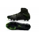 New Flyknit Nike Hypervenom Phantom 3 DF FG Soccer Boot - Black Green