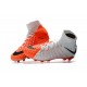 New Flyknit Nike Hypervenom Phantom 3 DF FG Soccer Boot - White Orange