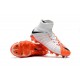 New Flyknit Nike Hypervenom Phantom 3 DF FG Soccer Boot - White Orange