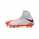 New Flyknit Nike Hypervenom Phantom 3 DF FG Soccer Boot - White Orange