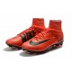 Nike Men Mercurial Superfly 5 FG ACC Boots Red Black