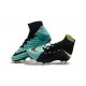 New Flyknit Nike Hypervenom Phantom 3 DF FG Soccer Boot - Black Blue