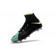 New Flyknit Nike Hypervenom Phantom 3 DF FG Soccer Boot - Black Blue