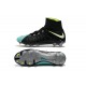 New Flyknit Nike Hypervenom Phantom 3 DF FG Soccer Boot - Black Blue
