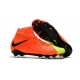 New Flyknit Nike Hypervenom Phantom 3 DF FG Soccer Boot - Orange Yellow