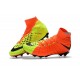 New Flyknit Nike Hypervenom Phantom 3 DF FG Soccer Boot - Orange Yellow