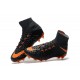 New Flyknit Nike Hypervenom Phantom 3 DF FG Soccer Boot - Black Orange