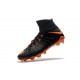New Flyknit Nike Hypervenom Phantom 3 DF FG Soccer Boot - Black Orange