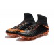 New Flyknit Nike Hypervenom Phantom 3 DF FG Soccer Boot - Black Orange