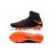 New Flyknit Nike Hypervenom Phantom 3 DF FG Soccer Boot - Black Orange