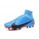 Nike Men Mercurial Superfly 5 FG ACC Boots Blue Black Red