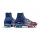 Nike Men Mercurial Superfly 5 FG ACC Boots Blue Pink Black
