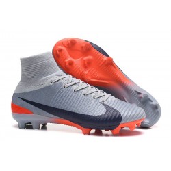 Nike Mercurial Superfly V DF FG Cleat - Grey Black