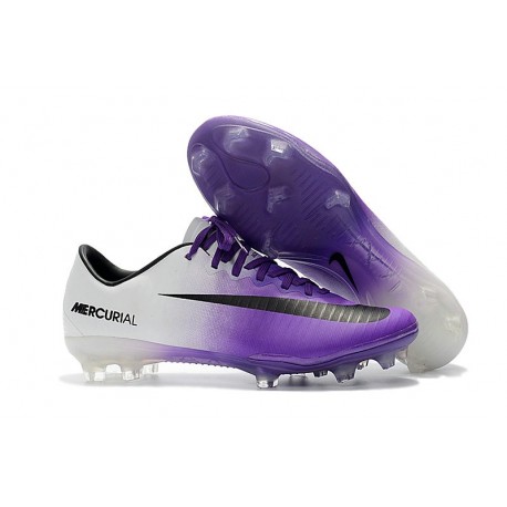 purple football boots nike