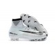 Nike Mercurial Superfly V DF FG Cleat - White Blue Tint