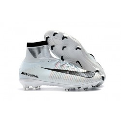 Nike Mercurial Superfly V DF FG Cleat - White Blue Tint