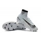 Nike Mercurial Superfly V DF FG Cleat - White Blue Tint