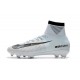 Nike Mercurial Superfly V DF FG Cleat - White Blue Tint
