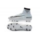 Nike Mercurial Superfly V DF FG Cleat - White Blue Tint