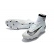 Nike Mercurial Superfly V DF FG Cleat - White Blue Tint