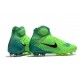 Nike Magista Obra 2 FG Firm Ground Football Cleats Green Black