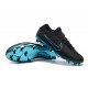 Nike Mercurial Vapor Flyknit Ultra FG ACC Soccer Cleat - Black Blue