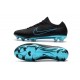 Nike Mercurial Vapor Flyknit Ultra FG ACC Soccer Cleat - Black Blue