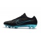 Nike Mercurial Vapor Flyknit Ultra FG ACC Soccer Cleat - Black Blue