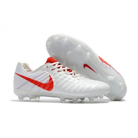 Nike News Tiempo Legend 7 FG Men Football Boot - White Red