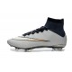 Nike Mercurial Superfly FG CR7 Ronaldo Football Boot Metallic Silver White