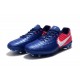 Nike Tiempo Legend VII FG K-leather Soccer Cleats Blue Rose