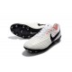 Nike Tiempo Legend VII FG K-leather Soccer Cleats White Black