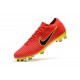 Nike Mercurial Vapor Flyknit Ultra FG ACC Soccer Cleat - Red Yellow