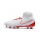 Nike Magista Obra II FG Men Soccer Boots White Red